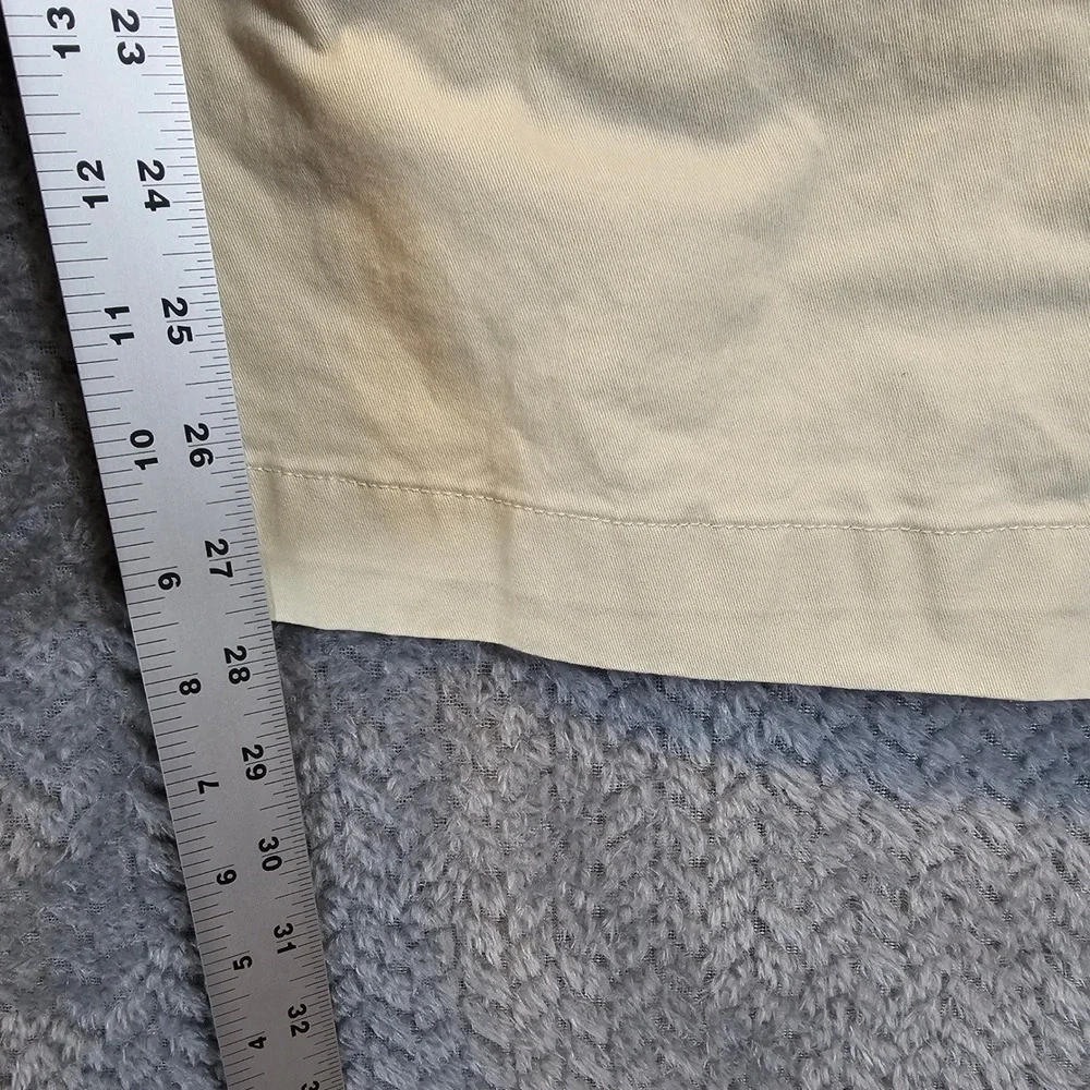 Polo Ralph Lauren Mens Classic Khaki Chino Pants Tan Cotton Twill Flat Front 50‎